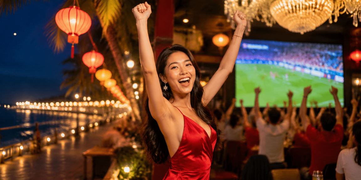 Khu giải trí casino sôi động về đêm tại Mũi Né